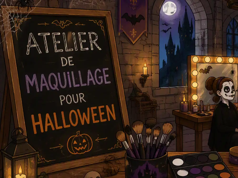 Halloween, atelier maquillage