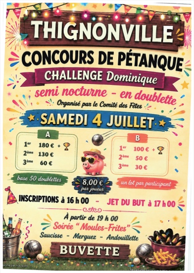 Concours de pétanque