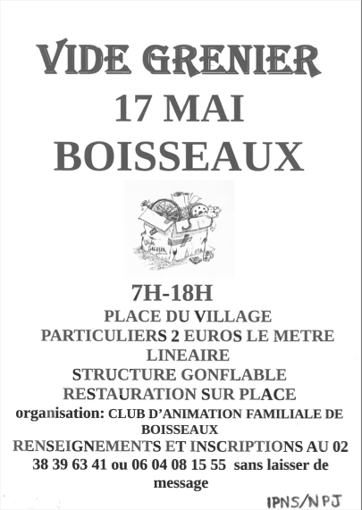 Vide grenier — visuel événement