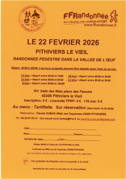 Randonnée pédestre dans la Vallée de l'Oeuf