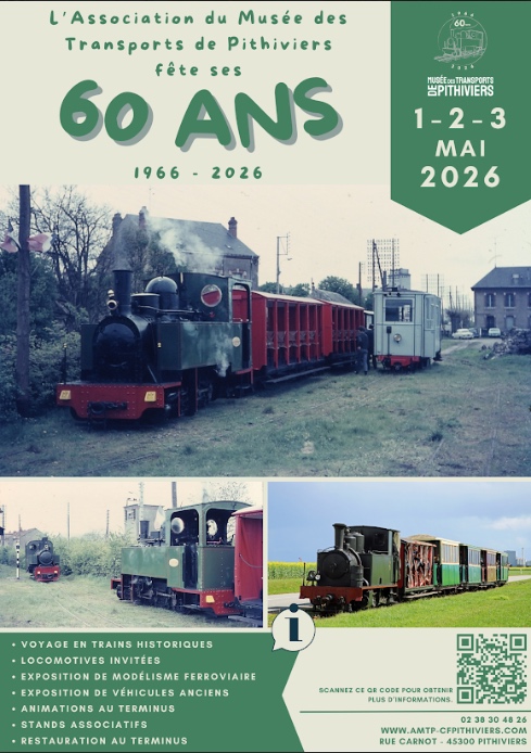L'association du musée des transports de Pithiviers fête ses 60 ans ! — visuel événement