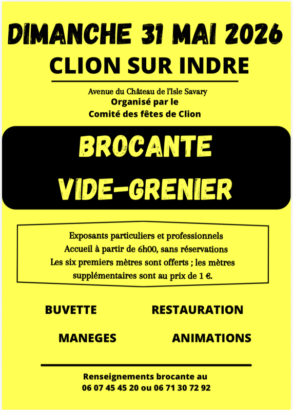 Brocante et vide-grenier