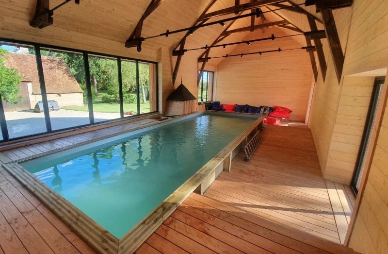 Domaine de Chaillauroy, piscine intérieure chauffée