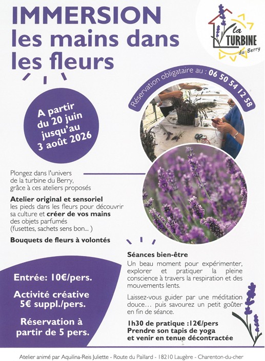 Atelier immersion les mains dans les fleurs — visuel événement