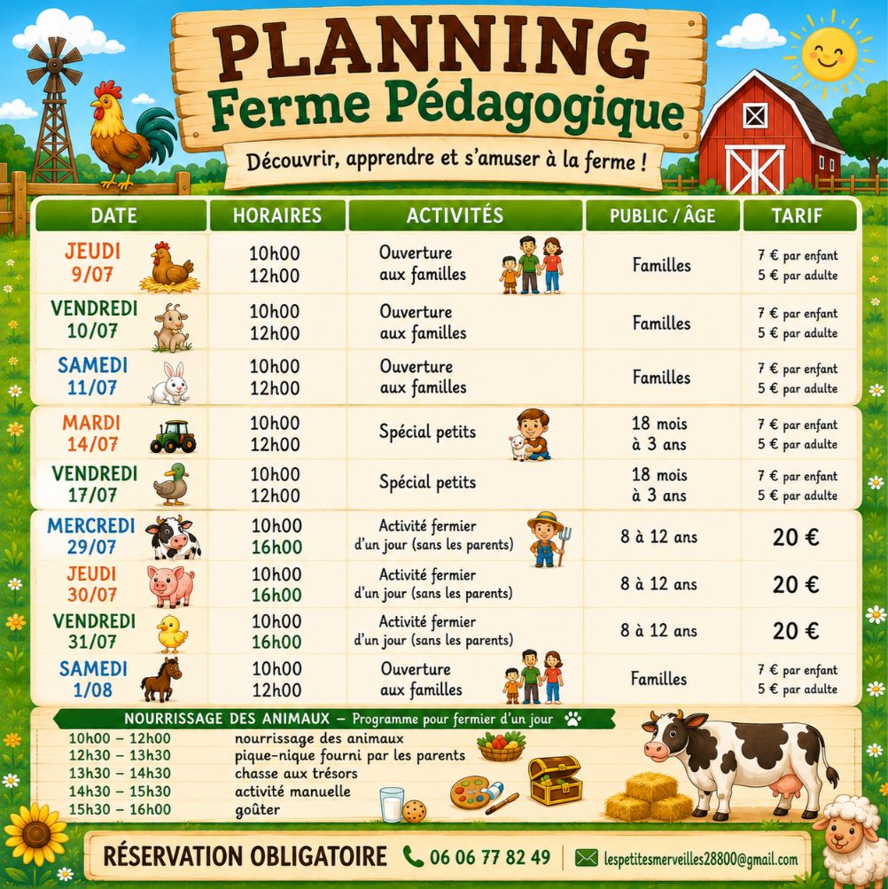 Programme estival