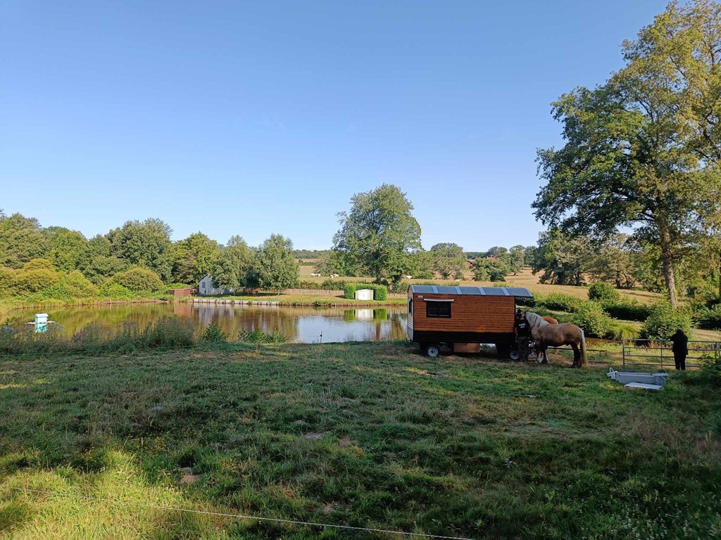 Séjour itinérant en roulotte avec 2 chevaux, Saint-Priest-la-Marche - photo 12