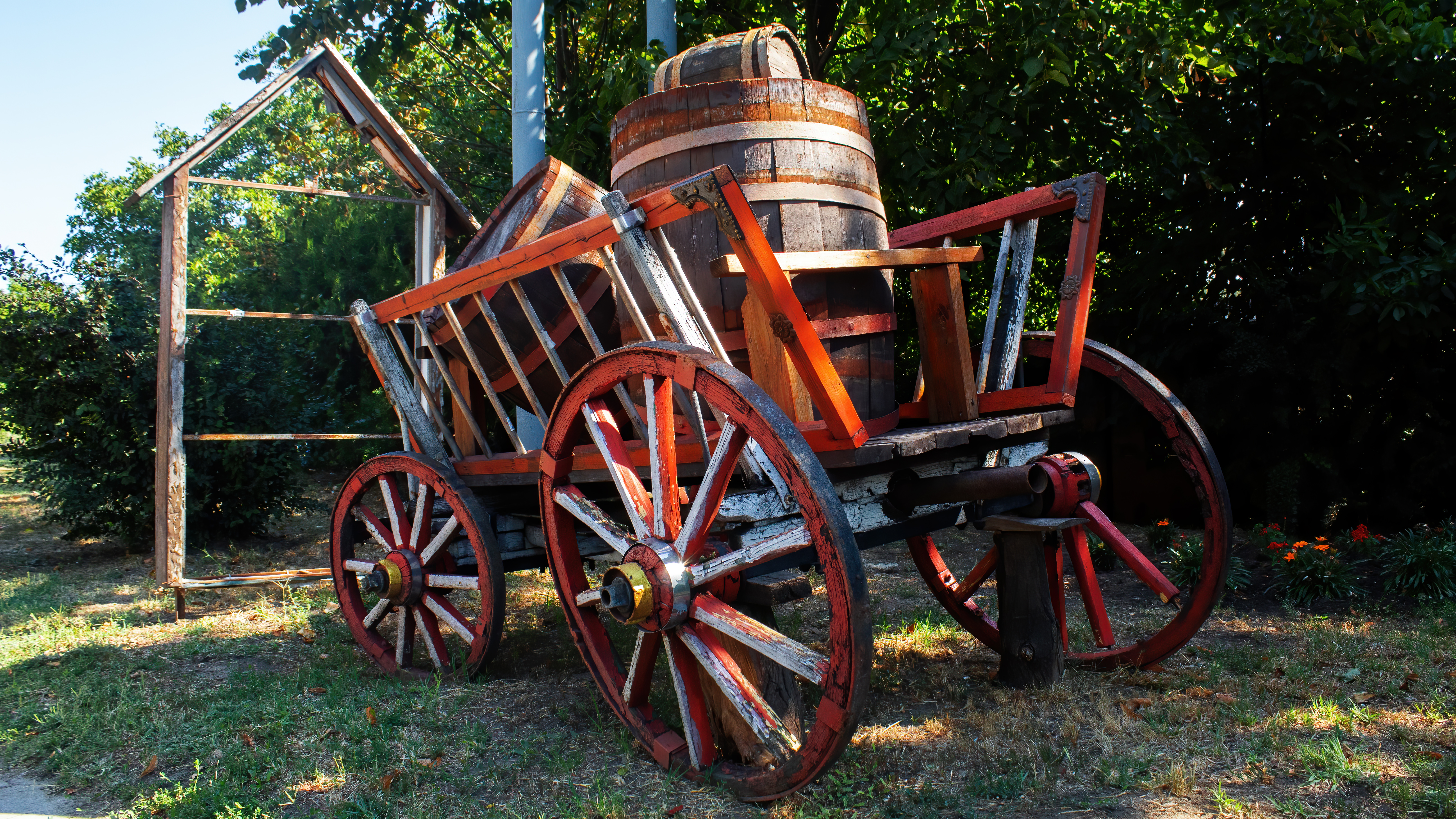 Exposition de vieux outils et matériel agricole