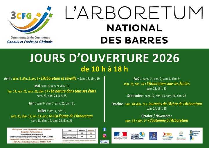 Ouverture de l'Arboretum des Barres