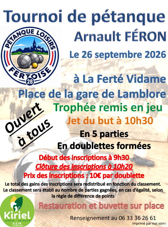 Concours de Pétanque