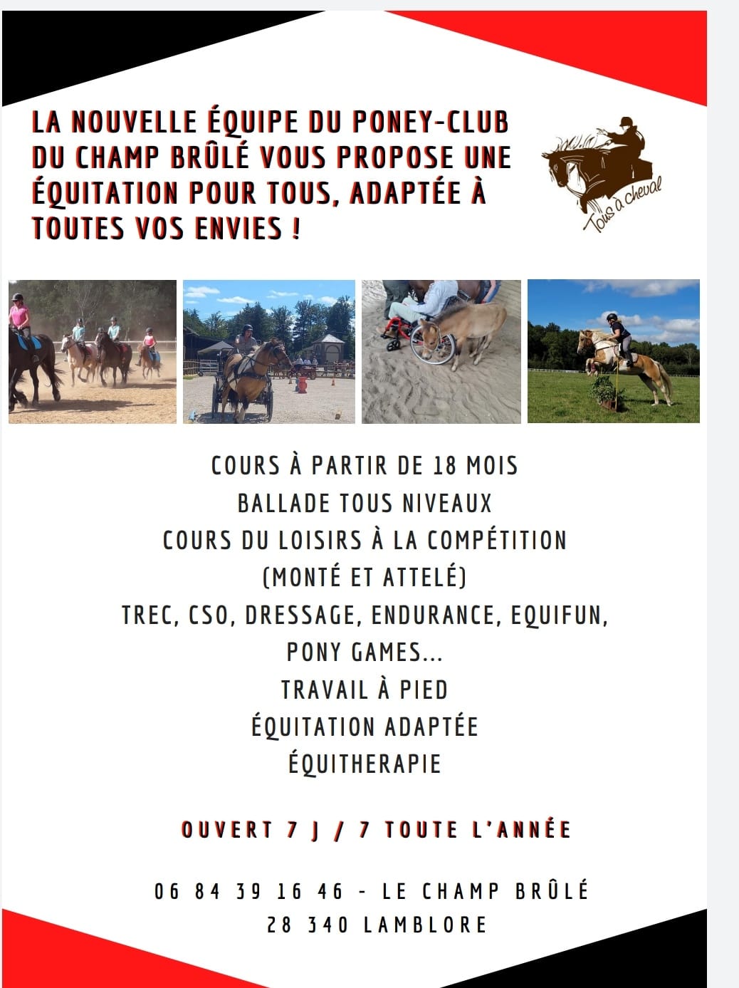 Poney Club du champ brulé- Tous à cheval