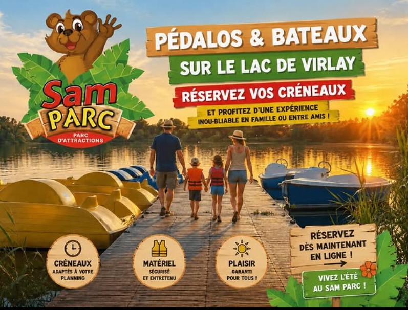 Location de bateaux électriques et pédalos Sam Nautique