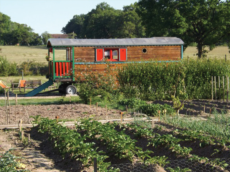 Les Roulottes des Hayes - Roulotte Coquelicot