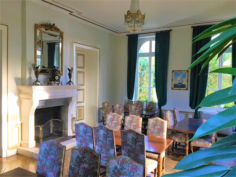 salle-restaurant-verte-cheminee