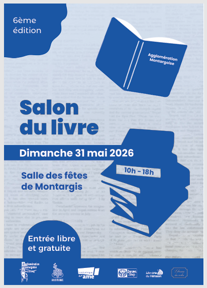 Salon du livre de l'Agglomération Montargoise — visuel événement