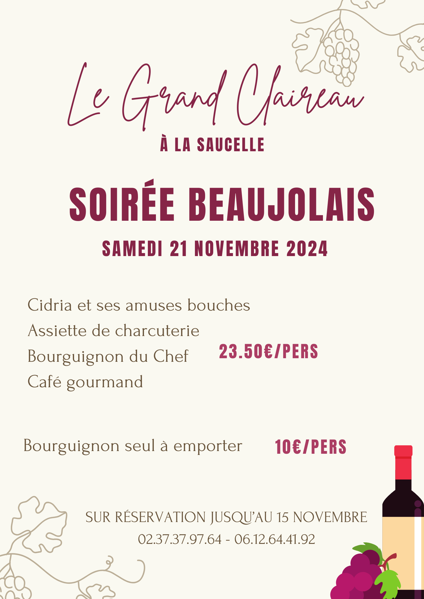 Soirée beaujolais