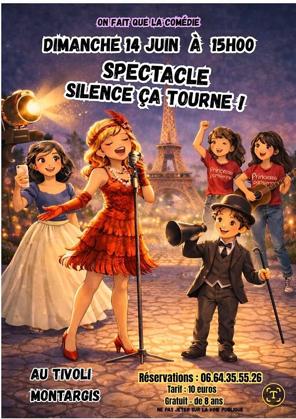Spectacle silence ça tourne — visuel événement