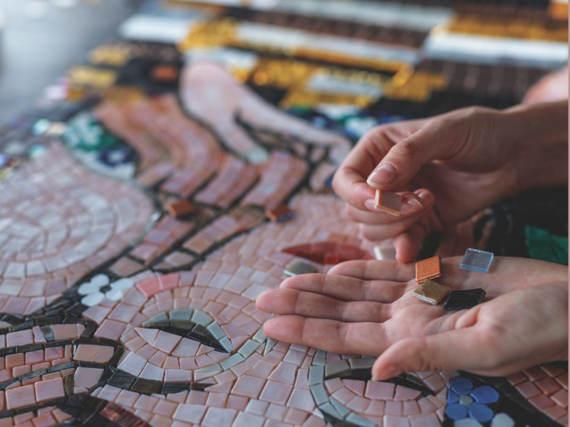 Stage mosaïque / Stage modelage — visuel événement