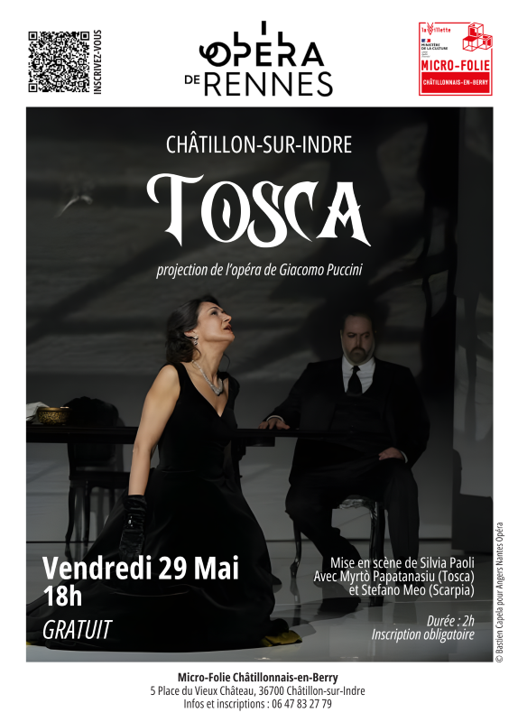 Projection opéra : Tosca de Giacomo Puccini