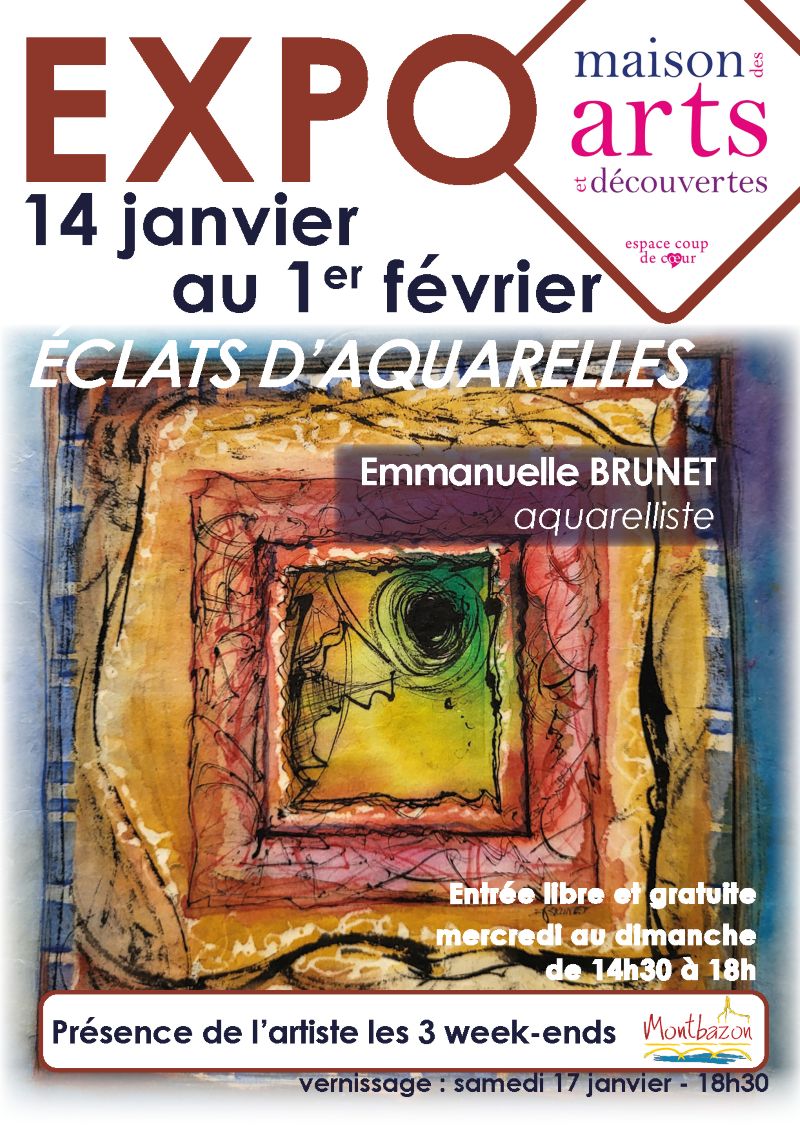 Exposition Éclats d'aquarelles