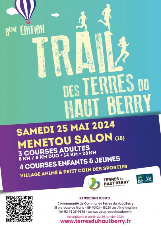 8ème édition : Trail des Terres du Haut Berry  France Centre-Val de Loire Cher Menetou-Salon 18510
