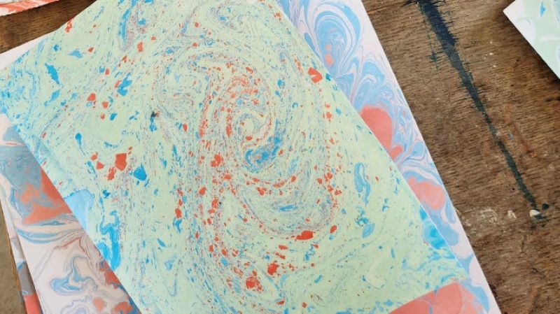 Eau en couleurs ! - Ateliers marbling