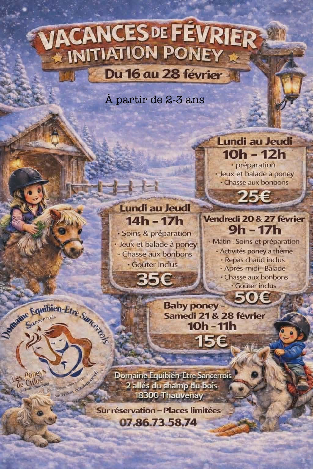 Initiation Poney - Vacances de février
