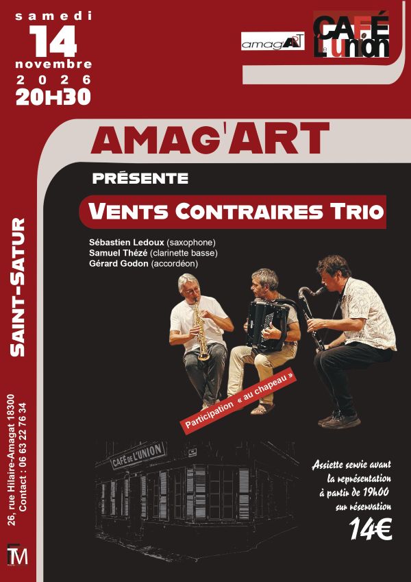 [AMAG'ART] Vents Contraires Trio - Concert