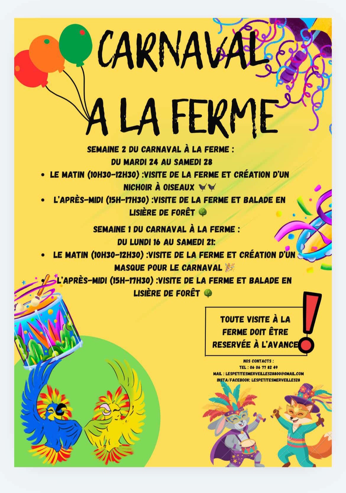 Carnaval à la ferme