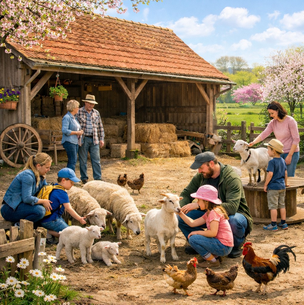 De ferme en ferme : visite de la ferme de la Place
