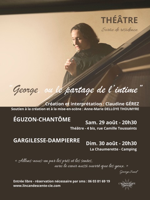 Spectacle : « George, ou le partage de l’intime »